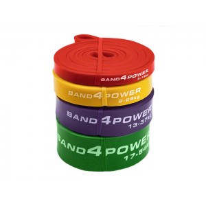 Набор из 4х резиновых петель Band4Power (нагрузка 3 - 54 кг)